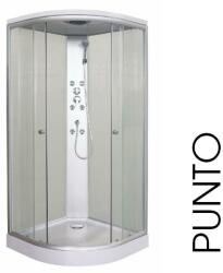 Sanotechnik PUNTO hidromasszázs zuhanykabin, fehér (CL01) - zuhanystore