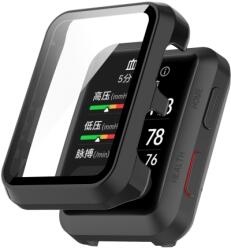Husa din plastic cu sticla de protectie pentru Huawei Watch D negru