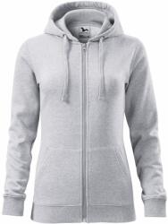 MALFINI Hanorac damă Trendy Zipper - Gri deschis prespălat | L (4110315)