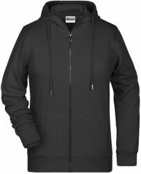 Daiber Hanorac de damă cu fermoar din bumbac bio 8025 - Neagră | 2XL (8025-1780746)