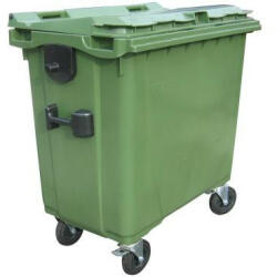 660 L-es lapostetejű hulladékgyűjtő konténer (zöld) (07_0021-2_hulladekgyujto)