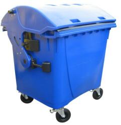  1100 L-es nagyméretű íves tetejű hulladékgyűjtő (kék) (07_0014-1_szemetgyujto_kontener)