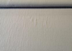 Ezüst szürke Dupla géz / Muszlin textil - 155 cm