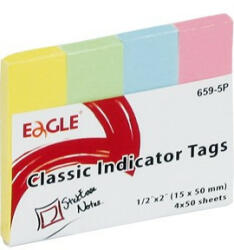 Eagle Oldaljelölő EAGLE 659-5P papír pasztell 4 szín (150-1243) - team8