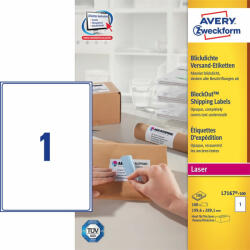 Avery Etikett AVERY L7167-100 199, 6x289, 1 mm fehér univerzális 100 ív/doboz (L7167-100) - team8