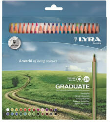 LYRA Színes ceruza LYRA Graduate hatszögletű 24 db/készlet (2871241) - team8