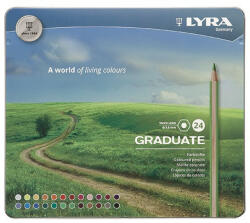 LYRA Színes ceruza LYRA Graduate hatszögletű fémdobozos 24 db/készlet (2871240)