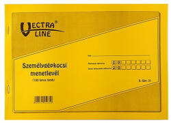 Vectra-Line Nyomtatvány személygépkocsi menetlevél VECTRA-LINE A/4 (DGJ.31)
