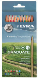 LYRA Színes ceruza LYRA Graduate hatszögletű 12 db/készlet (2871121) - team8