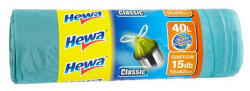 Hewa Szemeteszsák HEWA Classic önzáró szalaggal 40 l 15 db (12.00742)
