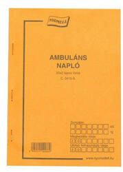 Nyomtatvány ambuláns napló A/5 50x2 (22778)