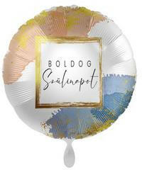 Szülinapi fólia lufi 17" 42cm Boldog Szülinapot, 81033 (LUFI698404)