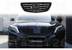 Tuning - Specials Grila Centrala compatibil cu Mercedes W222 S-Class (2014-2020) S63 S65 Design Negru Lucios (6437)