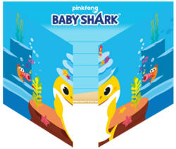 Amscan Baby Shark Party meghívó 8 db-os (DPA9908481)