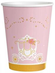 Amscan Hercegnők rózsaszín papír pohár 8 db-os 250ml (DPA990631366)