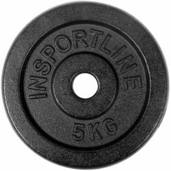 inSPORTline Öntöttvas súlyzótárcsa inSPORTline Castblack 5 kg