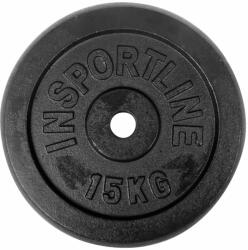 inSPORTline Öntöttvas súlyzótárcsa inSPORTline Castblack 15 kg Súlytárcsa