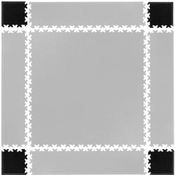 inSPORTline Puzzle fitness szőnyeg sarok összekötő elem Simple 4db fekete