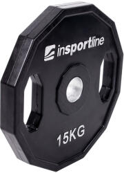 inSPORTline Olimpiai gumírozott súlyzótárcsa inSPORTline Ruberton 15 kg