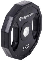 inSPORTline Gumírozott súlyzótárcsa inSPORTline Ruberton 5 kg