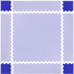 inSPORTline Puzzle fitness szőnyeg sarok összekötő elem Simple 4db kék