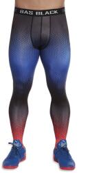 Bas Black Férfi sport leggings BAS BLACK Quantum Szín: kék-piros, Méret: S