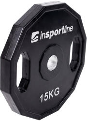 inSPORTline Gumírozott súlyzótárcsa inSPORTline Ruberton 15 kg