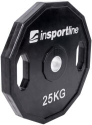inSPORTline Olimpiai gumírozott súlyzótárcsa inSPORTline Ruberton 25 kg