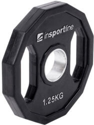 inSPORTline Olimpiai gumírozott súlyzótárcsa inSPORTline Ruberton 1, 25 kg