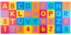 RicoKids Salteluta de joaca 120 x 270 cm cu litere si cifre Ricokids 7487 - Multicolora - caruciorcopii