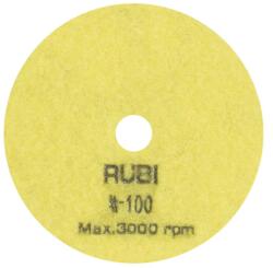 RUBI Rugalmas gyémánt polírozó korong 100 mm #100 száraz polírozáshoz (Ref. 62971)