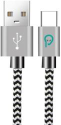 Spacer CABLU alimentare si date SPACER pt. smartphone USB 3.0 (T) la Type-C (T) 2.1A braided retail pack 1.8m zebra"SPDC-TYPEC-BRD-ZBR-1.8 (SPDC-TYPEC-BRD-ZBR-1.8)