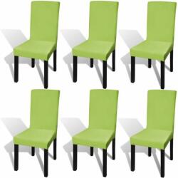VidaXL Husă elastică pentru scaun, verde, 6 buc (131424)