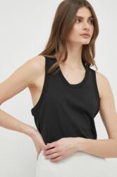 Calvin Klein pamut top fekete - fekete L - answear - 11 990 Ft