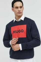 HUGO BOSS pamut melegítőfelső nyomott mintás - sötétkék XXL