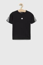 Adidas gyerek pamut póló U FI 3S fekete, nyomott mintás - fekete 152