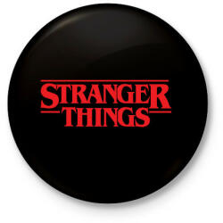 printfashion #strangerthings - Kitűző, hűtőmágnes - Fekete (3100522)