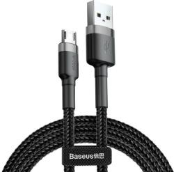 Baseus Cablu de date BASEUS Cafule Durable Nylon, USB - microUSB, QC3.0 2.4A, 1M (Negru)