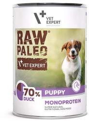 VetExpert VETEXPERT Raw Paleo Duck Puppy Can Conserva hrana umeda pentru catei, cu rata 400g