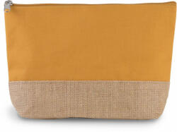 Kimood Uniszex bevásárló táska Kimood KI0276 Canvas & Jute pouch -Egy méret, Cumin Yellow/Natural
