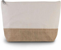 Kimood Uniszex bevásárló táska Kimood KI0276 Canvas & Jute pouch -Egy méret, Natural/Natural