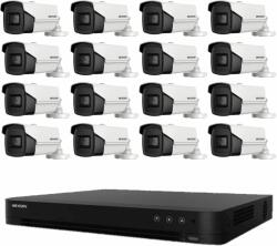 Hikvision Sistem de supraveghere basic 16 Camere Hikvision 4 in 1, 8MP, lentila 3.6mm, IR 80m, DVR 16 canale 4K (36184-) - rovision