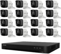Hikvision Sistem de supraveghere Hikvision 16 camere 8MP 4 in 1, 2.8mm, IR 30m, DVR 16 canale 4K (36180-) - rovision