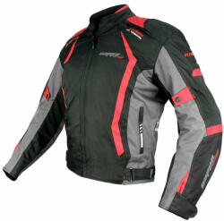  Cappa Racing AREZZO moto kabát textil fekete/piros 3XL