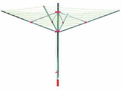 Strend Pro Uscator rufe, pentru exterior, 4 brate, capacitate de uscare 40 m GartenVIP DiyLine (217459)