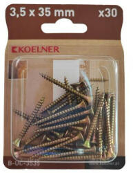 KOELNER B-UC-3535 . . . . 3.5x35 mm-es faforgácslapcsavar 30db/bliszter (16 db/dob. ) (51633)