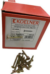 KOELNER KO UC- 4035 KOELNER . . . . 4*35 mm-es faforgácslapcsavar (1000 db/dob; edb/gy) (04226)