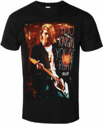 ROCK OFF Tricou pentru bărbați Nirvana - Kurt Cobain - You Know You're Right - Negru - ROCK OFF - KCTS06MB