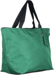 SHOPIKA Geanta shopper multifunctionala medie din material textil panzat, verde Verde