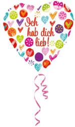 Amscan Ich hab dich lieb fólia lufi 43 cm (DPA3286775)
